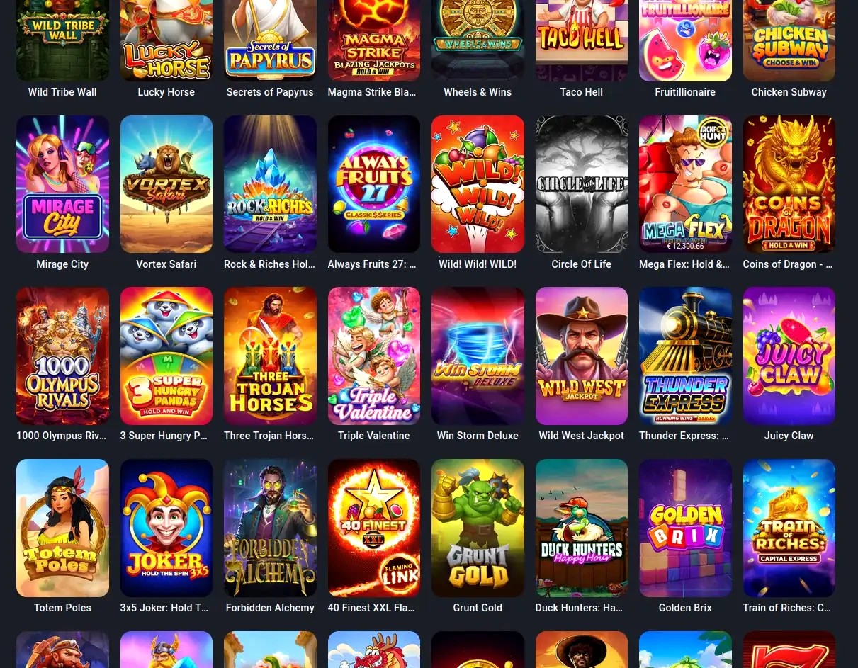 Catalogue de jeux Talismania casino en ligne
